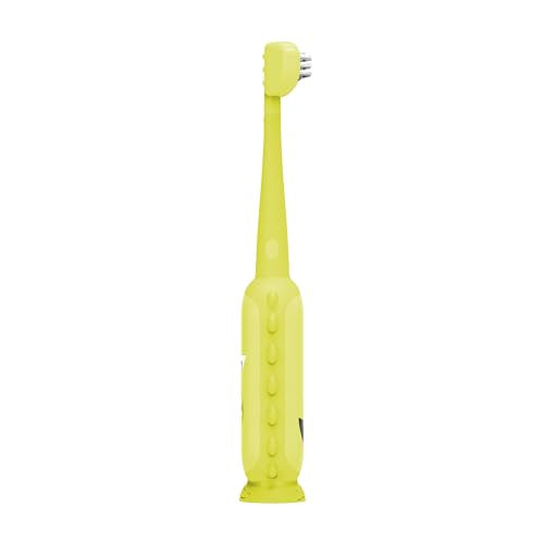 dr. browns green monster triple-sided toddler toothbrush with suction cup base, ages 1-4 years