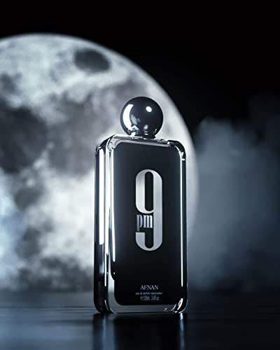 Afnan 9 PM for Men Eau De Parfum, 3.4 fl oz, bold, provocative, masculine, sensual