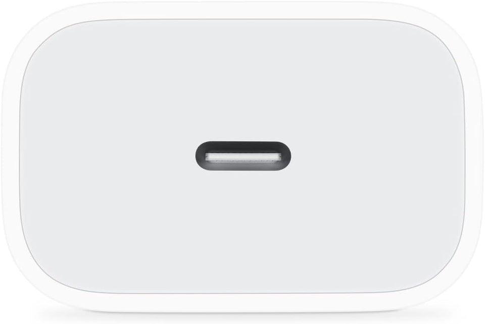 Apple 20W compact USB-C power adapter for iPhone iPad AirPods fast charging