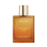 BellaVita Luxury Honey Oud Eau de Parfum (3.4 fl. oz.) | Patchouli, Vanilla, Bergamot, Floral & Spicy + Vegan Essentials Oils | Best gift for Valentine's Day | Long-Lasting Unisex Fragrance