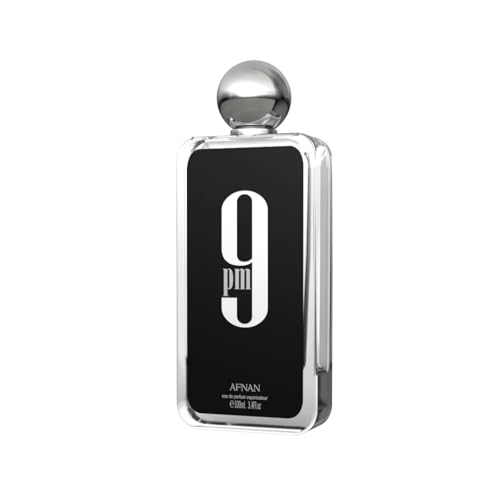 Afnan 9 PM for Men Eau De Parfum, 3.4 fl oz, bold, provocative, masculine, sensual
