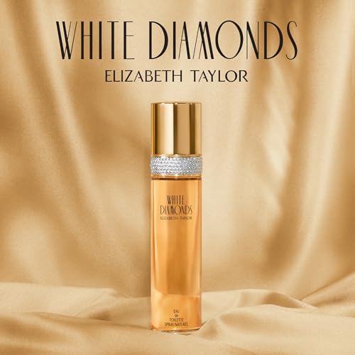 elizabeth taylor white diamonds women's eau de toilette fragrance, 3.3 fl oz long-lasting floral edp spray