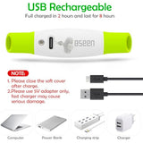 BSEEN USB Rechargeable Flash Dog Necklace Light, Green, Small Medium Large Dogs