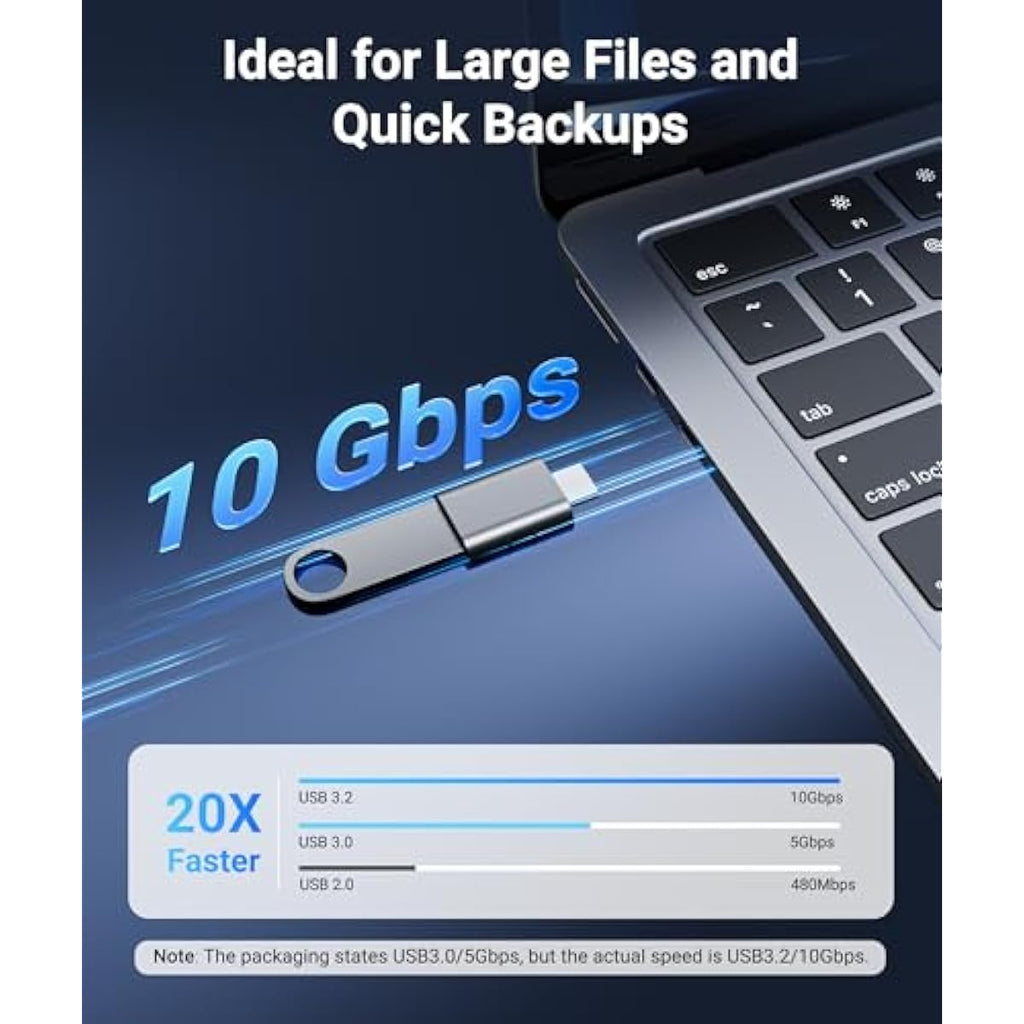 syntech usb c to usb adapter pack of 2 space grey thunderbolt 4 compatible with macbook pro air surface ipad