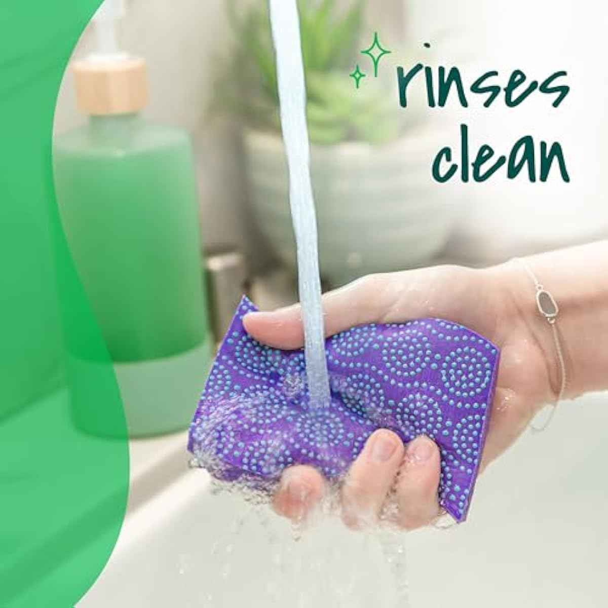 Scotch-Brite Odor Resist Non-Scratch Scrub Sponge, Dishwasher-Safe Kitchen Sponges that Resist Bacterial Odors, Multipurpose Dish Sponge for Gentle Cleaning, 6 Dish Sponges