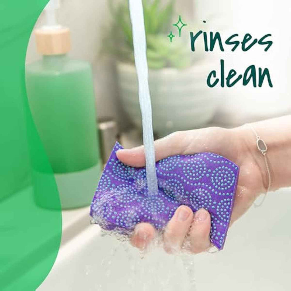 Scotch-Brite Odor Resist Non-Scratch Scrub Sponge, Dishwasher-Safe Kitchen Sponges that Resist Bacterial Odors, Multipurpose Dish Sponge for Gentle Cleaning, 6 Dish Sponges