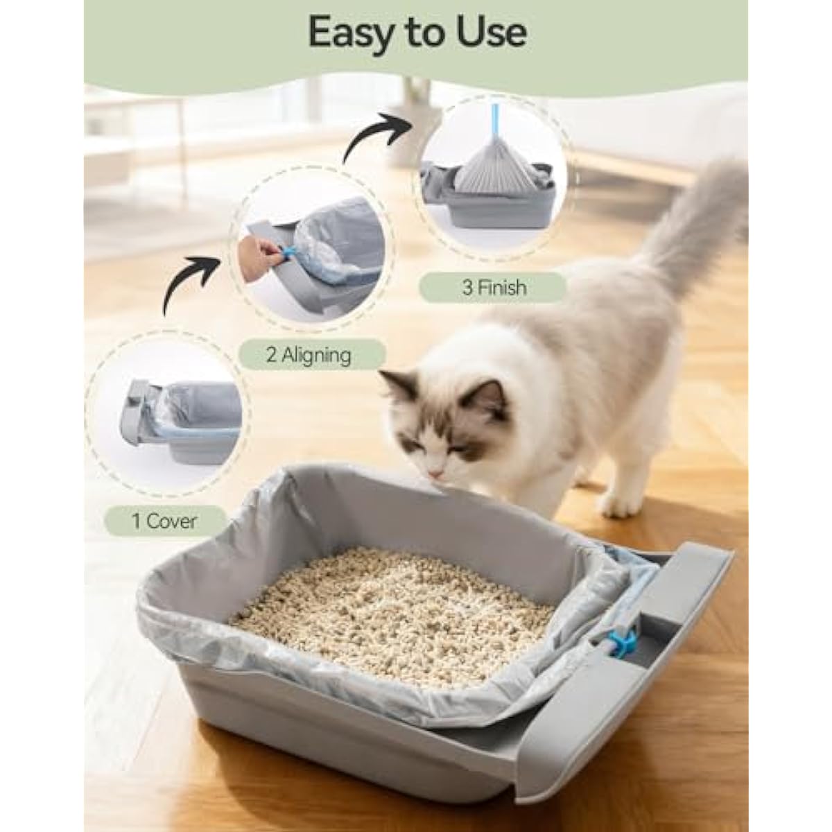 petpivot autoscooper 11 neakasam1 open-top self-cleaning cat litter box replacement unscented leak-proof trash bags