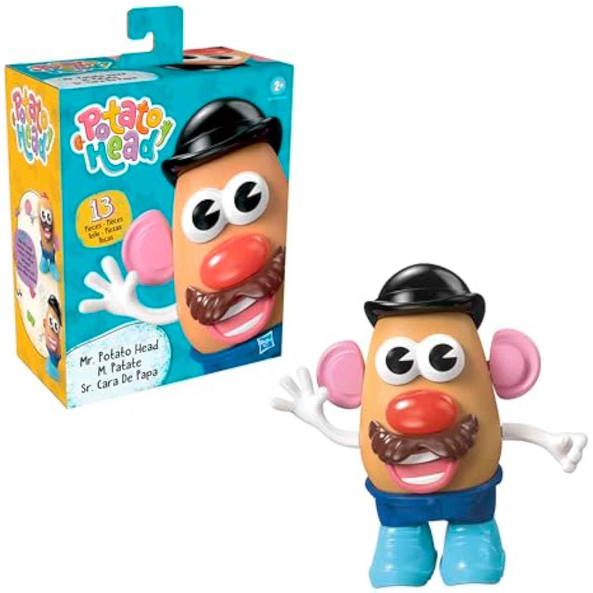 Mr. Potato Head Mr. Potato Head Set with 13 Parts and Pieces, Toddler and Preschool Toys for 2 Year Old Boys and Girls and Up