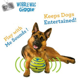 Wobble Wag Giggle Ball | Rolling Enrichment Toy for Fun Playtime, Interactive Play for Indoor or Outdoor, Keeps Dogs & Puppies Large, Medium or Small Busy & Moving, As Seen on TV | Pack of 1