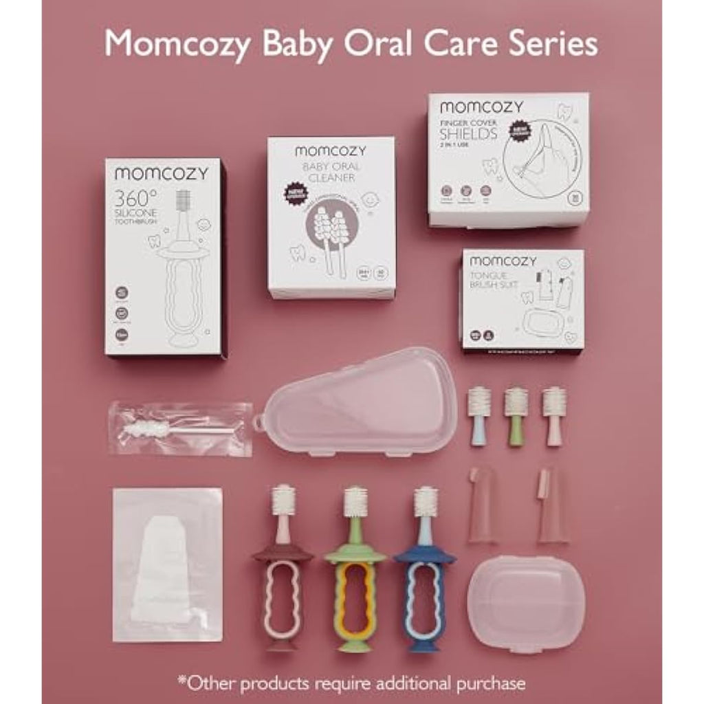 momcozy baby tongue cleaner gauze 40 count disposable oral cleaner for newborns and toddlers