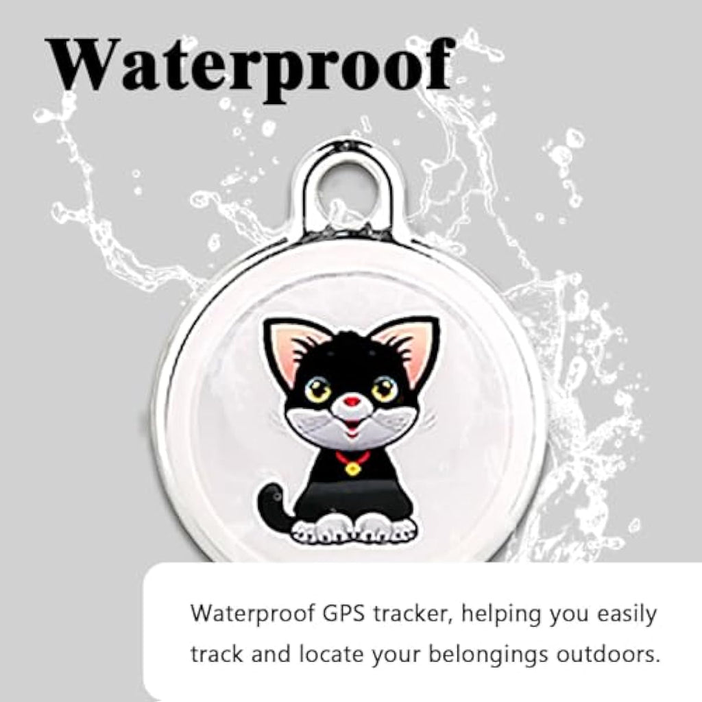 GPS Tracker for Dogs & Cats, No Subscription & No SIM Card, 365-Day Extra Long Battery Life, Real-Time Alerts & Historical Routes, Mini Waterproof Drop-Proof Pet Locator, Compatible with Android & iOS
