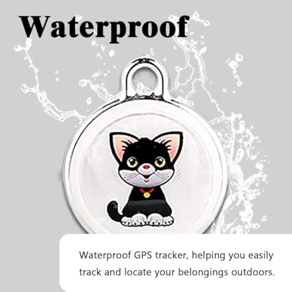 GPS Tracker for Dogs & Cats, No Subscription & No SIM Card, 365-Day Extra Long Battery Life, Real-Time Alerts & Historical Routes, Mini Waterproof Drop-Proof Pet Locator, Compatible with Android & iOS