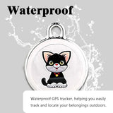 GPS Tracker for Dogs & Cats, No Subscription & No SIM Card, 365-Day Extra Long Battery Life, Real-Time Alerts & Historical Routes, Mini Waterproof Drop-Proof Pet Locator, Compatible with Android & iOS
