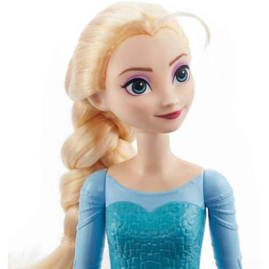 Mattel Disney Elsa posable fashion doll with signature clothing and accessories, Frozen movie toys, 12-inch tall