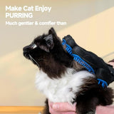 Pet Hair Removal Gloves for Dogs and Cats - 2-in-1 Deshedding Brush Massage Mitt for Shedding Control and Safe Pet Grooming 2-Pack (Blue)