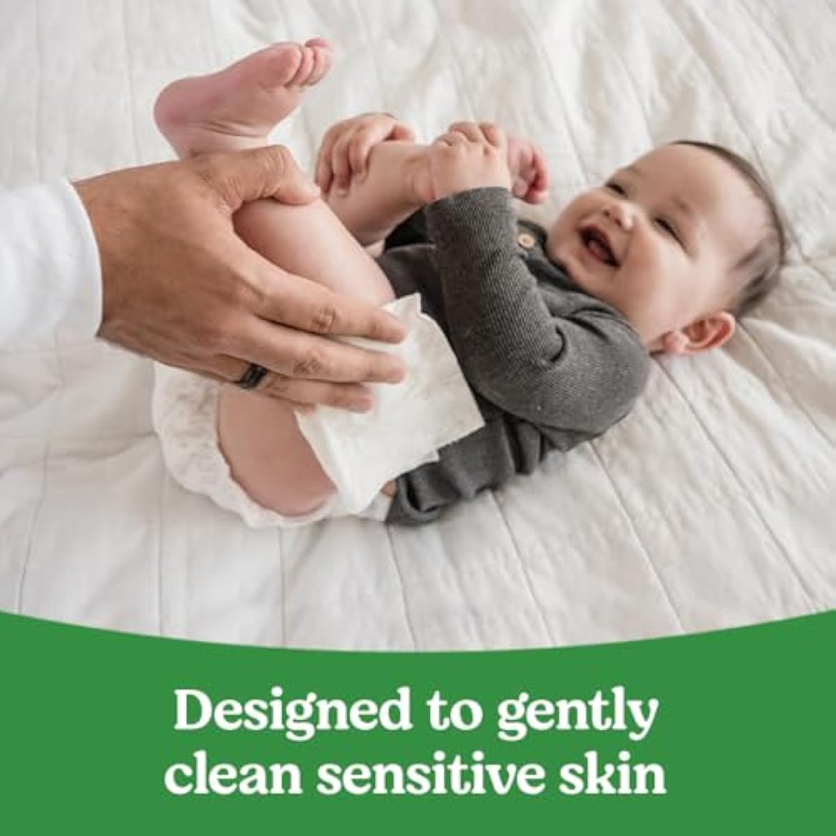 Huggies Natural Care Sensitive Baby Wipes, Unscented, Hypoallergenic, 6 Flip-Top Packs (288 Wipes Total)
