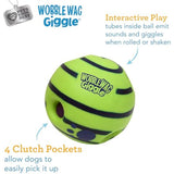 Wobble Wag Giggle Ball | Rolling Enrichment Toy for Fun Playtime, Interactive Play for Indoor or Outdoor, Keeps Dogs & Puppies Large, Medium or Small Busy & Moving, As Seen on TV | Pack of 1