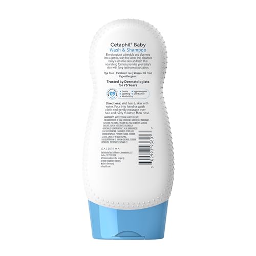 cetaphil baby shampoo and body wash with organic calendula 7.8oz