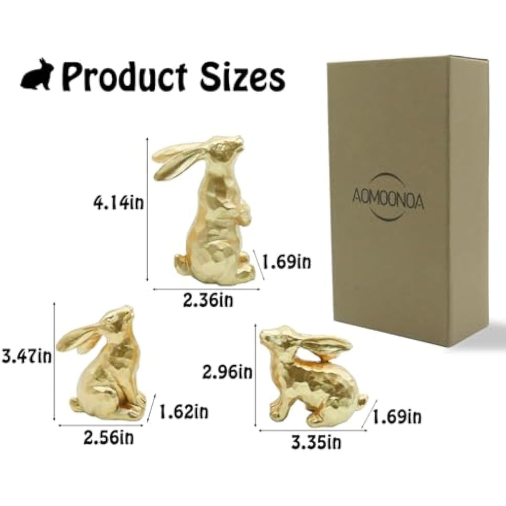 resin-gold-bunny-decor-rabbit-figurines-small-easter-bunny-set-of-3-antique-gold-collection