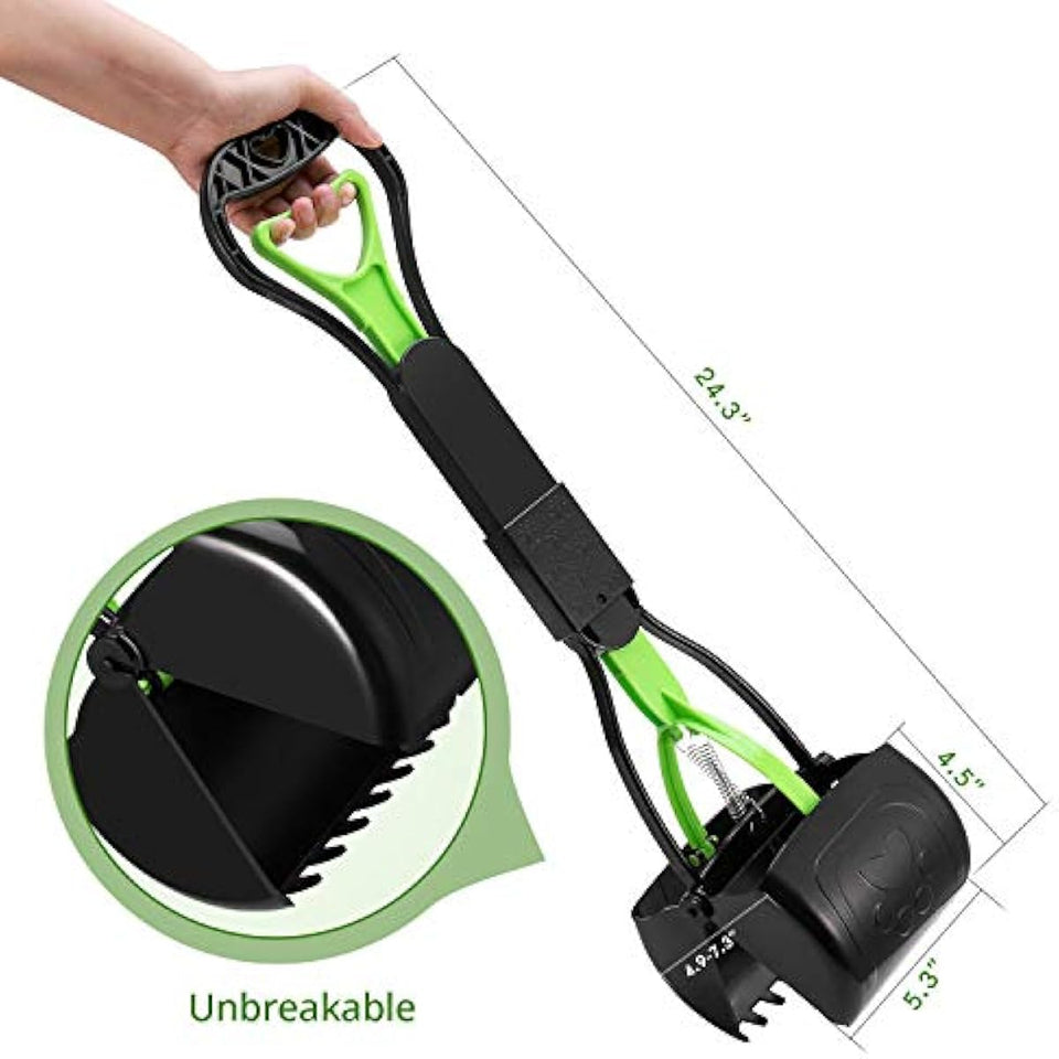 Ppogo Pet Pooper Scooper for Dogs and Cats with Long Handle and High Strength Material