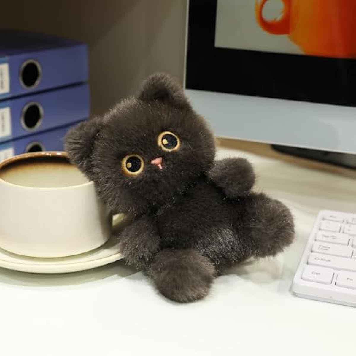 Ditucu grey 6 inch small cute soft plush dolls small plushies toys gifts for kids