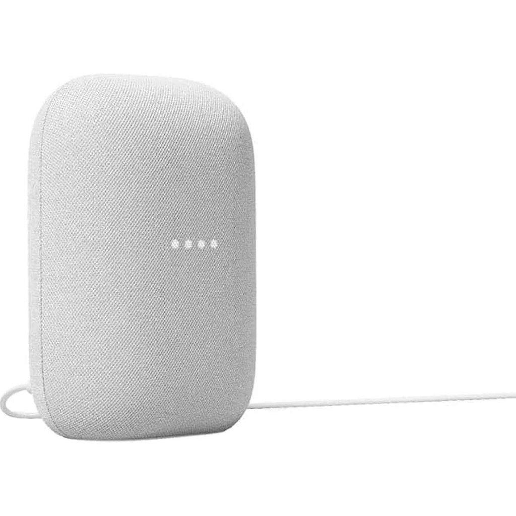 Google Audio Bluetooth Speaker - Chalk, Wi-Fi, Bluetooth, Google Assistant, Stereo Pairing