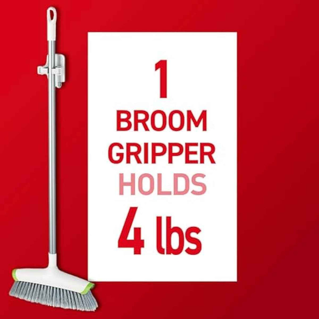Command Broom and Mop Grippers: Damage-Free Wall Mount for Cleaning Supplies