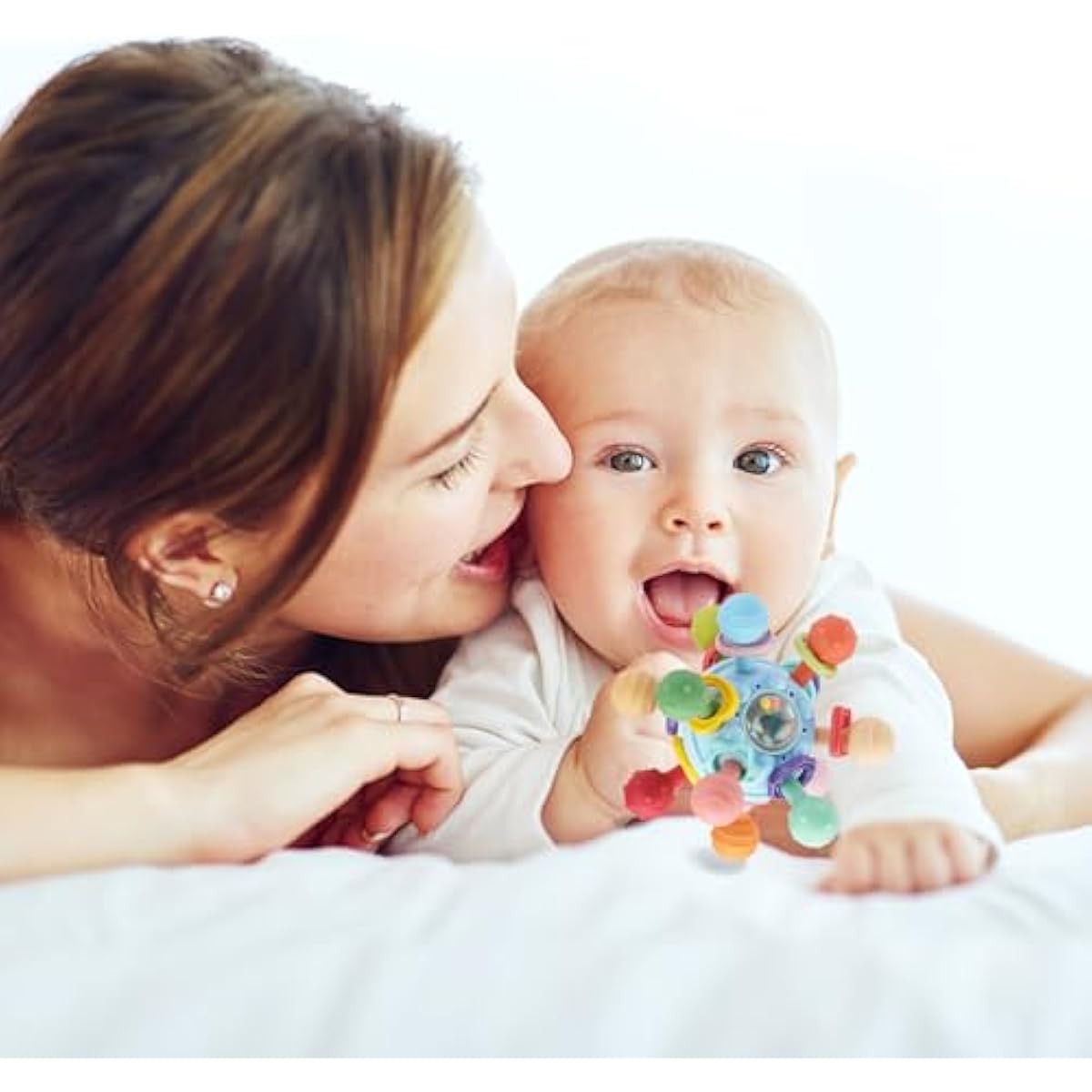 Baby Montessori Sensory Toys for 0-6 6-12 Months, Baby Teether Teething Toys for Babies 0 3 6 9 12 18 Months, Newborn Infant Learning Developmental Toys Gifts for 1 2 Year Old Boys Girls