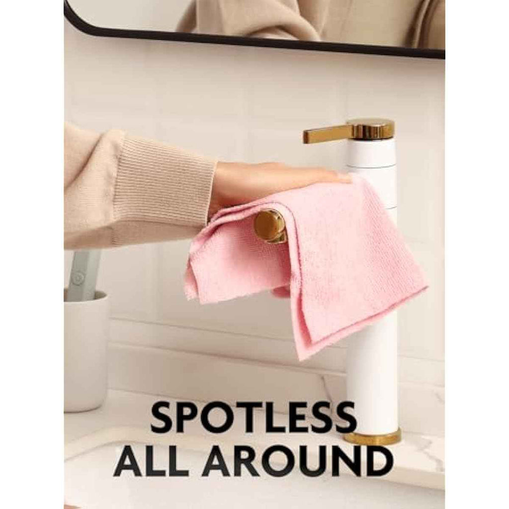 75-Pack Fantasticlean 12" x 12" Microfiber Dishcloths, Reusable, Washable, Scratch-Free, Ultra-Absorbent