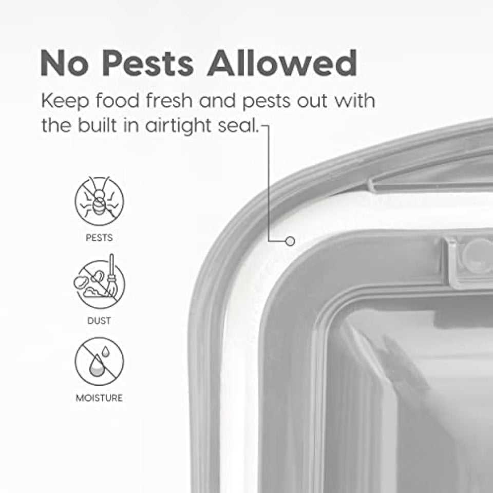 IRIS USA Airtight Pet Food Storage Container for Cats, Dogs, and Birds
