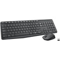 Logitech MK235 Wireless Keyboard and Mouse Combo for Windows, 2.4 GHz Wireless Unifying USB Receiver, 15 FN Keys, Long Battery Life, Compatible with PC, Laptop