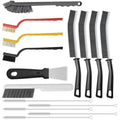 15pcs Crevice Cleaning Brush, Hard Bristle Scrub Brushes Tools, Multifunctional Grout Brush for Home, Bathroom, Ktichen, Window and Corners
