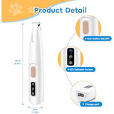 Mcbazel Pet Micro Precision Trimmer, Multifunctional Pet Hair Trimmer Waterproof Rechargeable Shaver with LED Light for Paws Eyes Ears Face Buttocks for Small Dogs and Cats，50dB Quiet Shave.