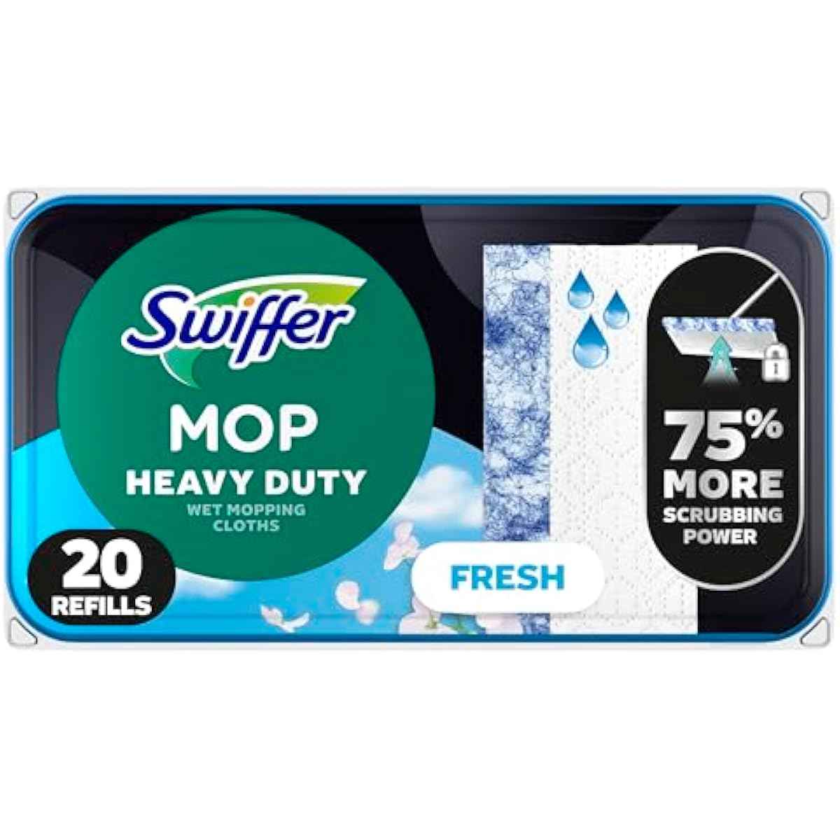 Swiffer Sweep + Mop Wet Pads Refill: Heavy-Duty, Fresh Scent for Cleaning Hard Floors