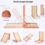 Cat Scratcher, 23.6 Inch L Shape Foldable Cat Scratching Post Pads Wall and Couch Mounted, Easy Install Cat Scratching Woodboard Toy for Indoor Cats, Large Size