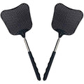 Foxany Telescopic Fly Swatters, Durable Plastic Fly Swatter Heavy Duty Set, Flyswatter with Stainless Steel Handle for Indoor/Outdoor/Classroom (2 Pack)