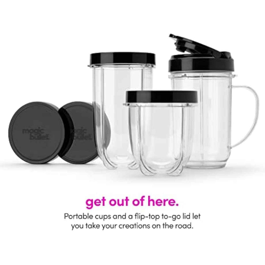 Magic Bullet Blender 11-Piece Set, Silver, Hi-Speed, Compact Kitchen Food Processor