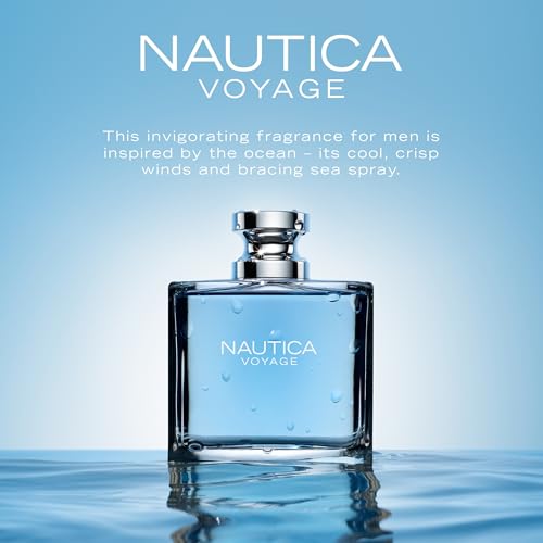 Nautica Voyage Eau De Toilette, 3.3Fl oz, Fresh, Romantic Cologne for Men, Day Wear