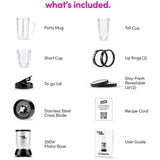 Magic Bullet Blender 11-Piece Set, Silver, Hi-Speed, Compact Kitchen Food Processor