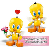 LEGO Looney Tunes Sweetheart Tweety Bird Building Toy for Adults & Kids - Tweety Figure W/Display Pedestal & Accessories for Girls & Boys, Ages 12+ - Gift & Craft for Valentine's Day - 40824