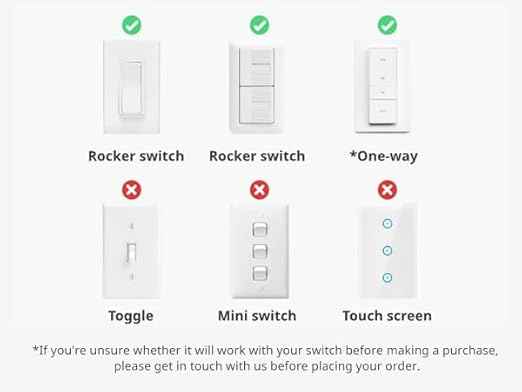 SwitchBot Smart Switch Button Pusher, Bluetooth Fingerbot for Rocker Switch, Automatic Light Switch, Timer and APP Control, Black