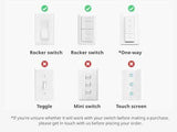 SwitchBot Smart Switch Button Pusher - Bluetooth Fingerbot for Rocker Switch/One-Way Button, Automatic Light Switch, Timer and APP Control, Works with Alexa When Paired with SwitchBot Hub (Black)