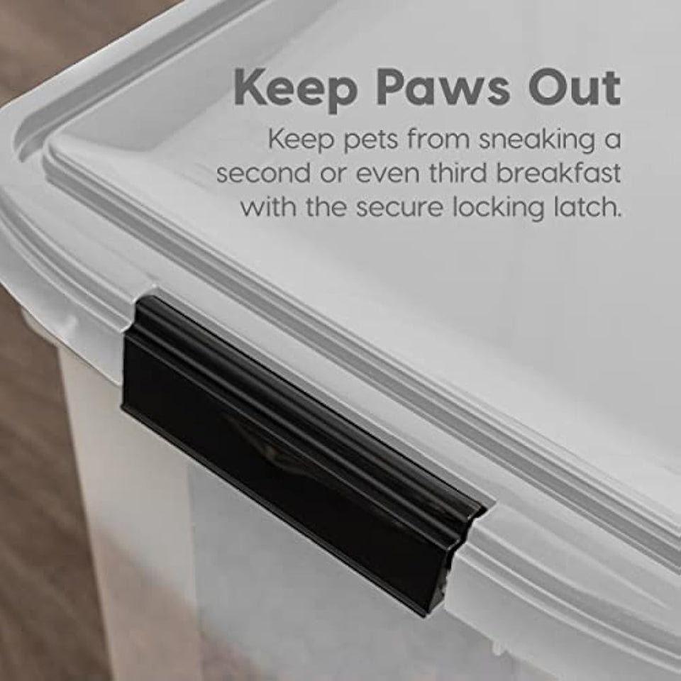 IRIS USA Airtight Pet Food Storage Container for Cats, Dogs, and Birds