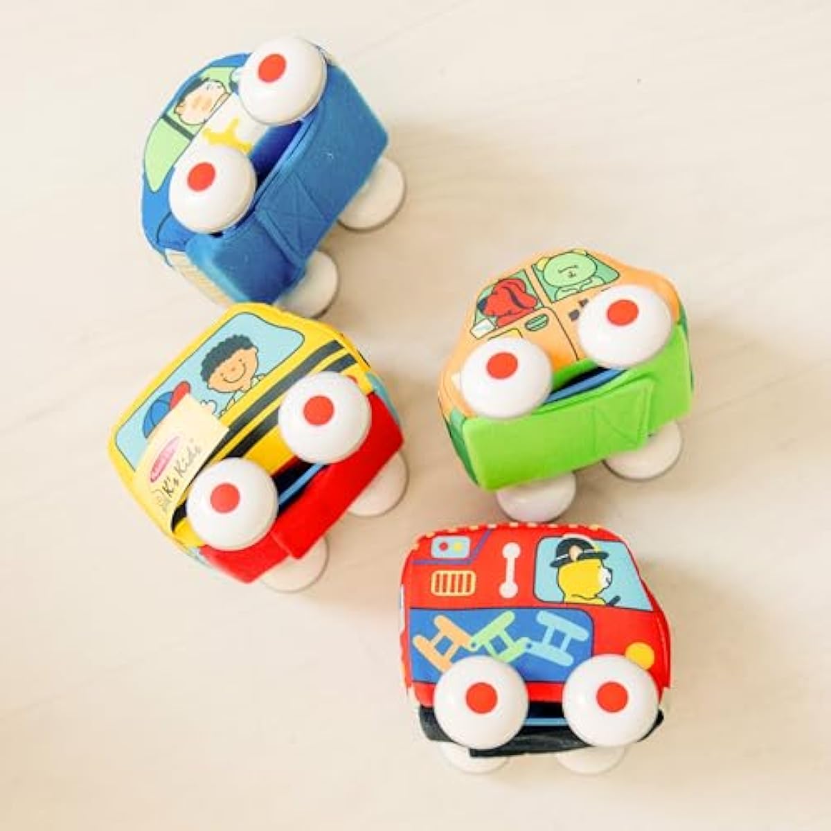 melissa-doug-k-s-kids-pull-back-town-vehicle-set-with-4-soft-toy-cars-and-trucks-for-babies-and-toddlers