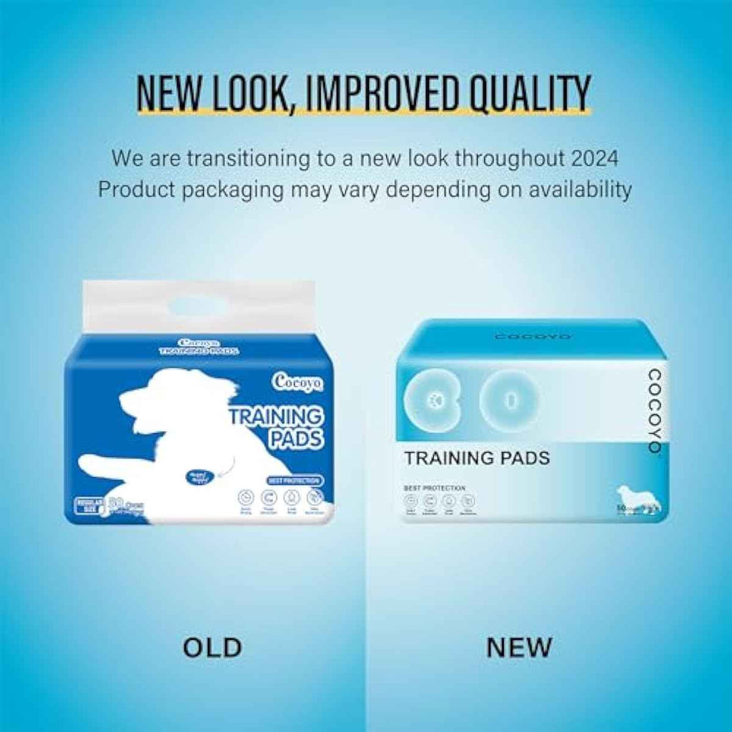 cocooyo 22x22 super absorbent dog training pads 50 count puppy potty pads white