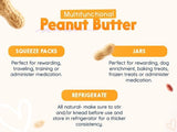 Ruff Ruff Raw natural dog peanut butter, 17 oz jar, Made in USA, healthy dog treats for puppies and adult dogs