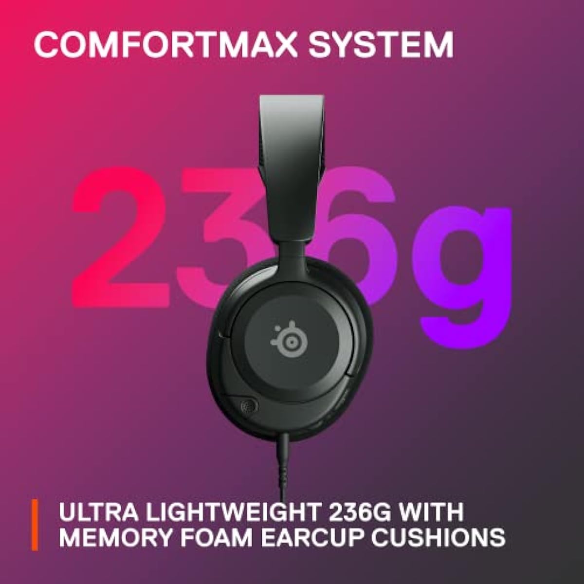 SteelSeries Arctis Nova 1 Multi-System Gaming Headset - Hi-Fi Drivers - 360° Spatial Audio - PC, PS5/PS4, Switch, Xbox - Black