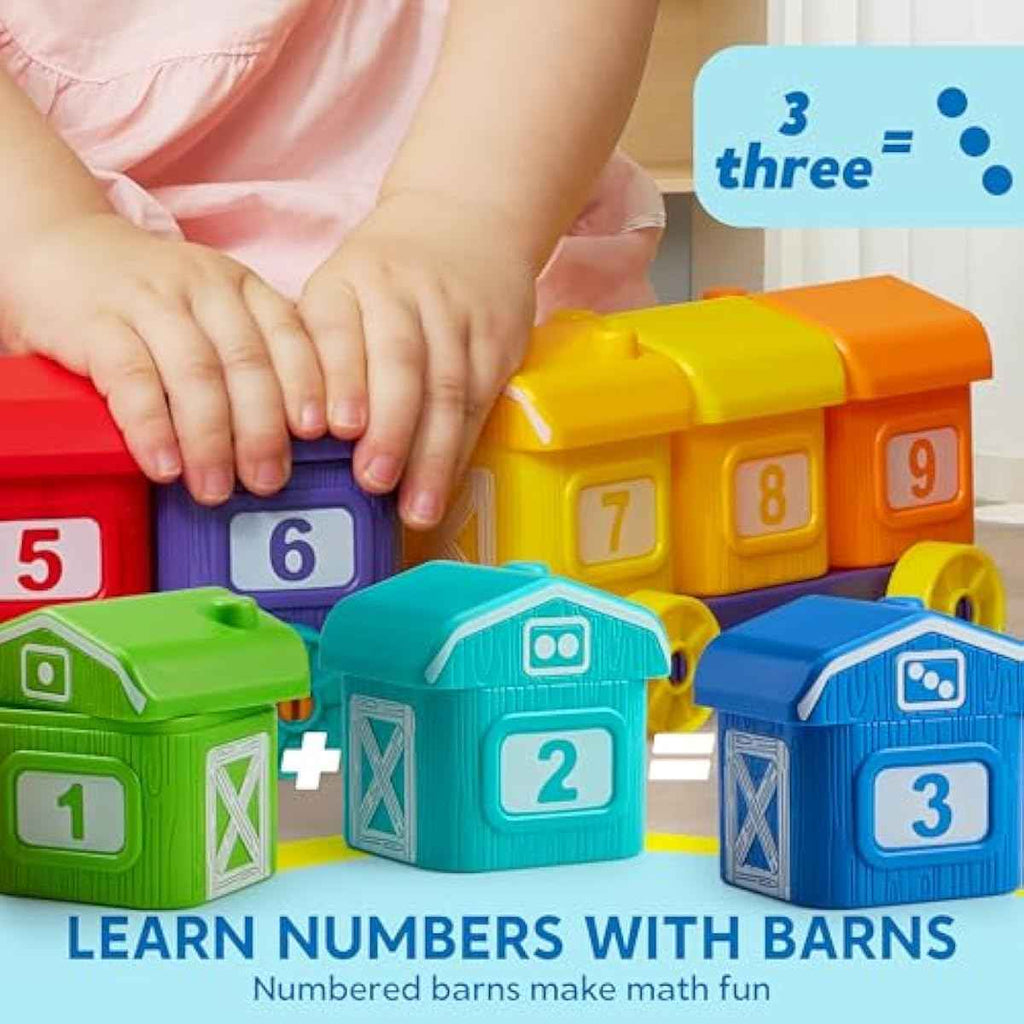 montessori learning toy for toddlers 1 2 3 years old play-act counting matching sorting farm animals