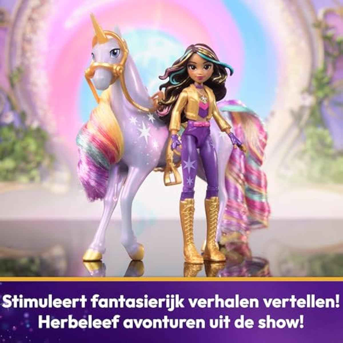 Unicorn Academy Sophia & Wildstar doll set with accessories for imaginative play, ages 4 and up