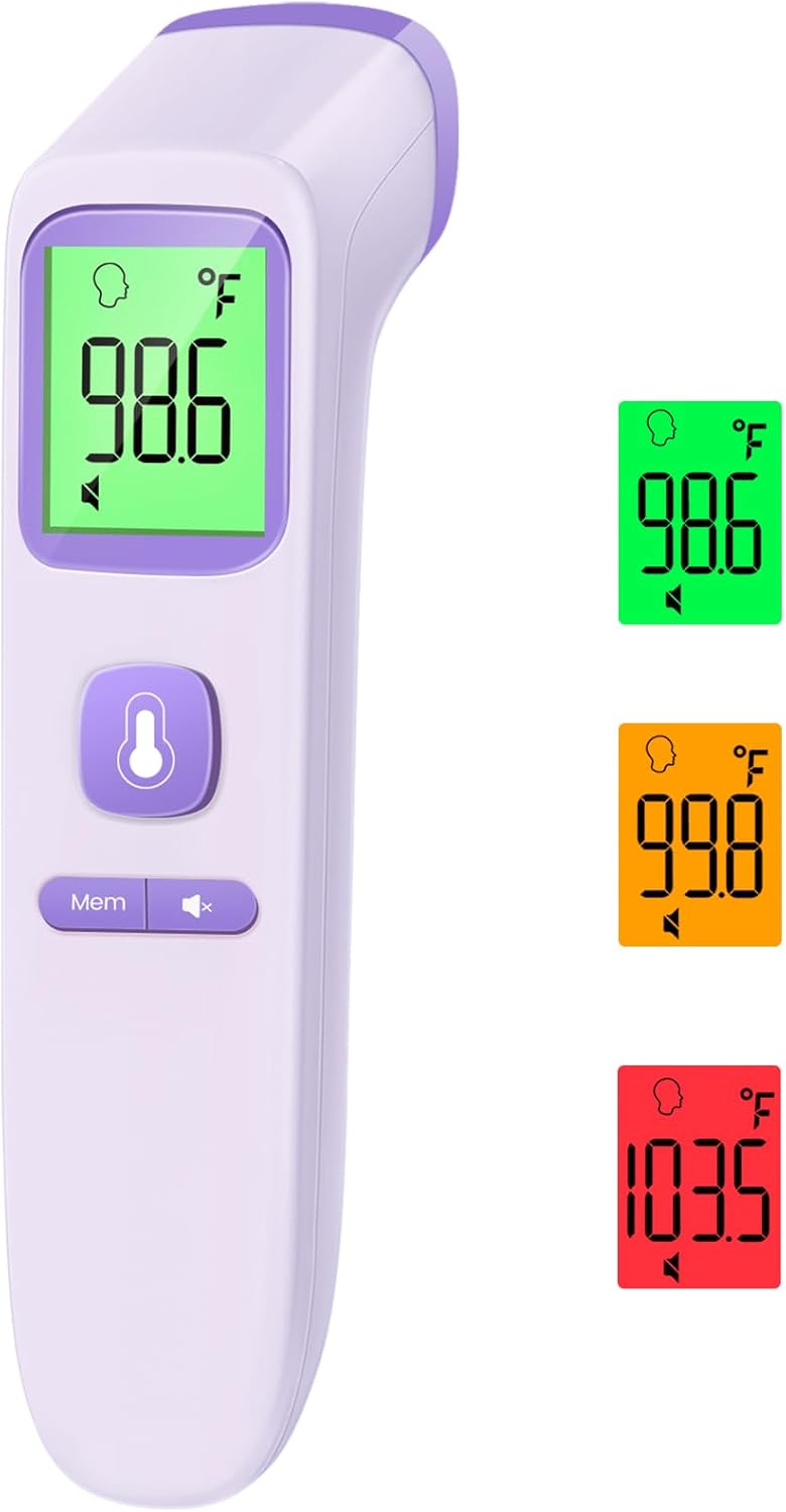 GoodBaby non-contact thermometer for adults and kids, accurate digital baby thermometer with fever alarm and silent mode